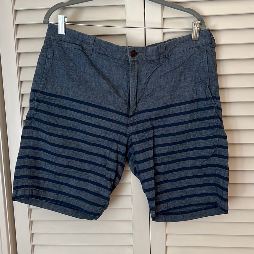 J.Crew Stanton Blue Cotton Shorts 34W